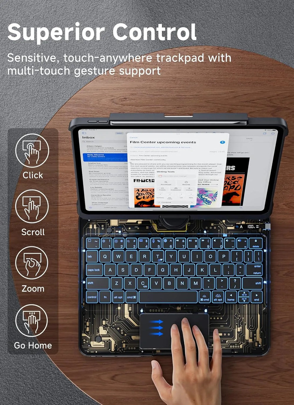 Built-in trackpad