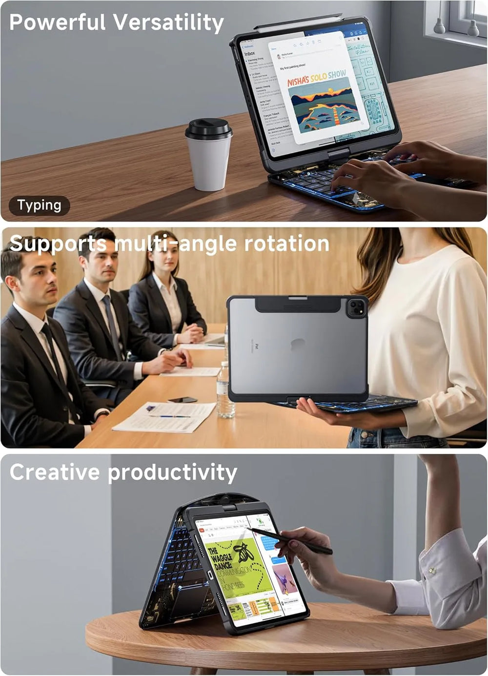 7-color backlit keyboard