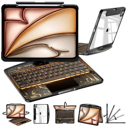 iPad Keyboard Case — 360° Rotating | Bluetooth