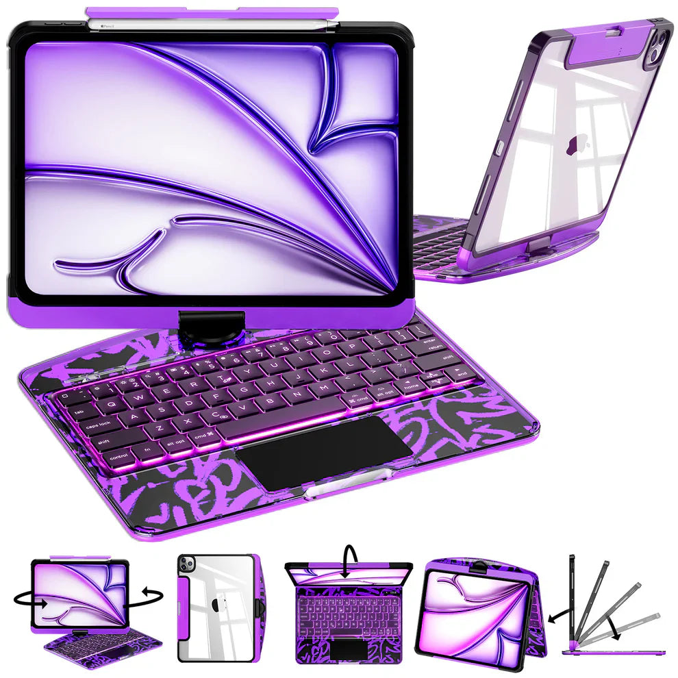 iPad Keyboard Case — 360° Rotating | Bluetooth