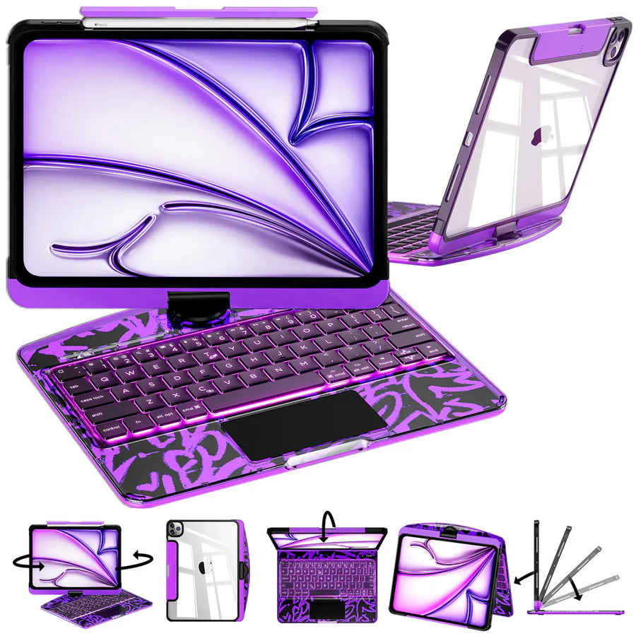 iPad Keyboard Case — 360° Rotating | Bluetooth