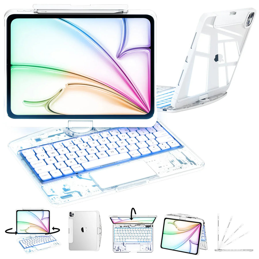 iPad Keyboard Case — 360° Rotating | Bluetooth